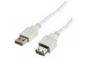 STANDARD CAVO USB2.0 CABLE, A-A, M/F, BEIGE, 3M