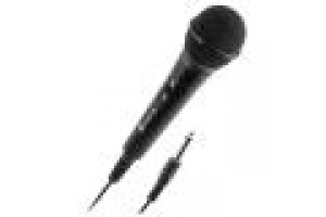 NGS SINGER FIRE: Microfono Dinamico, Microfono con Cavo da 3 Metri, Connessione Jack 6,3mm e Pulsant