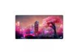 SHARKOON SKILLER SGP40 D4 MOUSEPAD TAPPETINO GAMING 1000 x 500 x 3  MM CITTA ROSA NEON