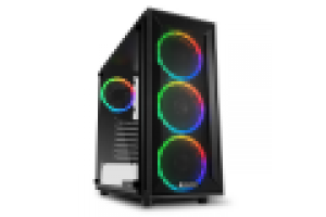 SHARKOON CASE TG4M RGB ATX VETRO TEMPERATO 6 SLOT ESPANSIONE, 3X120MM FAN FRONT, 1X120MM FAN REAR