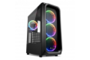 SHARKOON CASE TK5M RGB ATX 1XUSB 3.2, 2XUSB 3.0, VETRO TEMPERATO, 3X120MM FAN FRONT