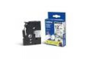 BROTHER NASTRO LAMINATO FLESSIBILE DA 12MM (8M) NERO/BIANCO