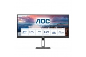 AOC MONITOR 34 LED VA WQHD 21:9 4MS 300 CDM, REG ALTEZZA, USB-C DOCK, DP/HDMI, MULTIMEDIALE
