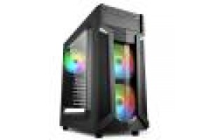 SHARKOON CASE VG6-W RGB, ATX, 2XUSB2, 2XUSB3, 6 SLOTS, 2X120 LED FRONT 1X120 REAR, WINDOW ACRILIC, RGB COLOR